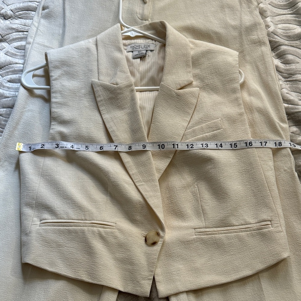 NWOT Rachel Zoe Cream Women's Pantsuit - Picture 6 of 7